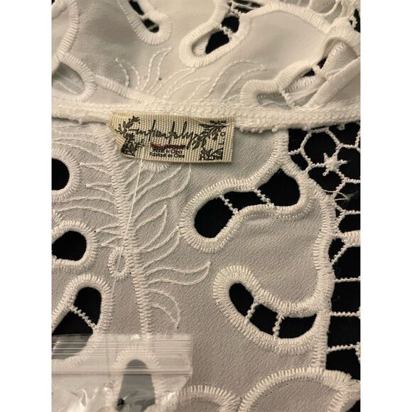 NWOT Free People La Vida White Wide Leg Co-ord Set Sz Large $258 NEW sold out - Picture 9 of 16